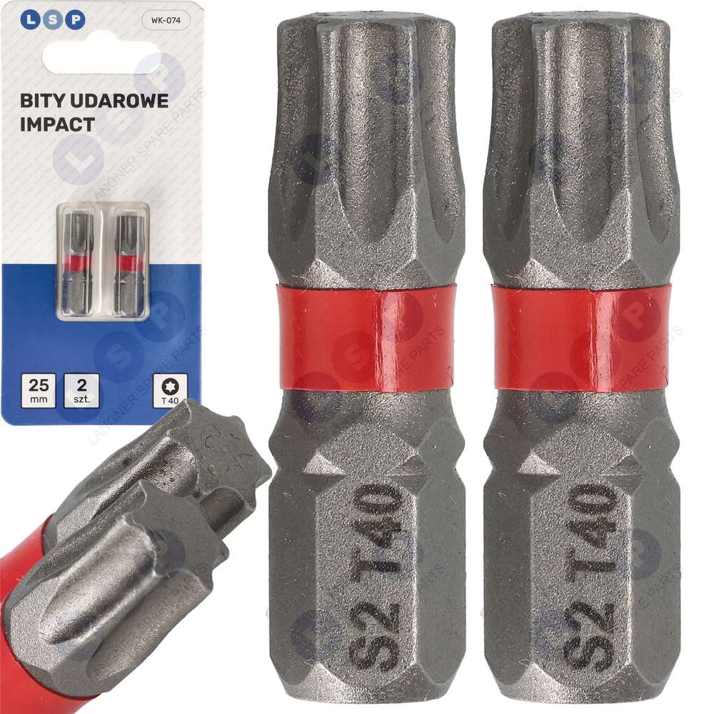 Nárazový bit TORX T40 25 MM Súprava bitov LSP IMPACT 2 KS
